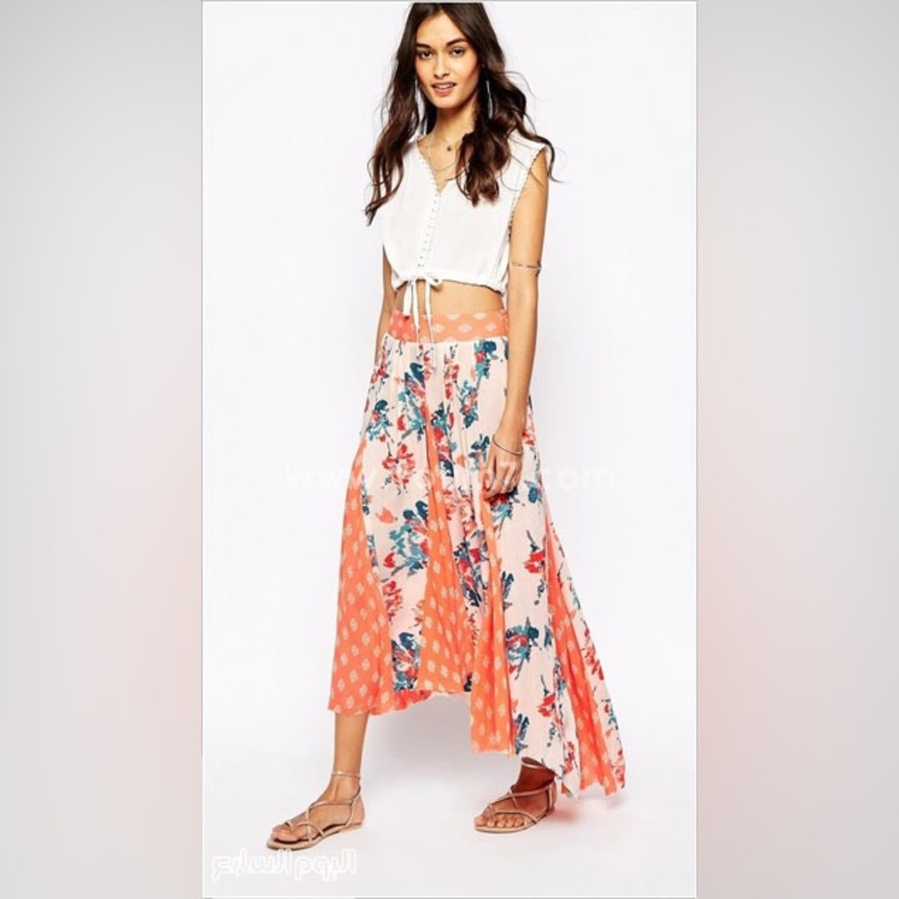 Free People Show You Off High-Low Maxi Skirt - Picture 3 of 8